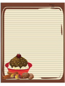 Chocolate Sundae Brown Recipe Card 8x10