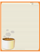 Tasty Orange Recipe Card 8x10