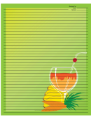 Green Banana Drink Recipe Card 8x10