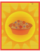 Fruit Cereal Orange Recipe Card 8x10