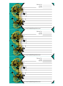 Green Chinese Food Recipe Card Template