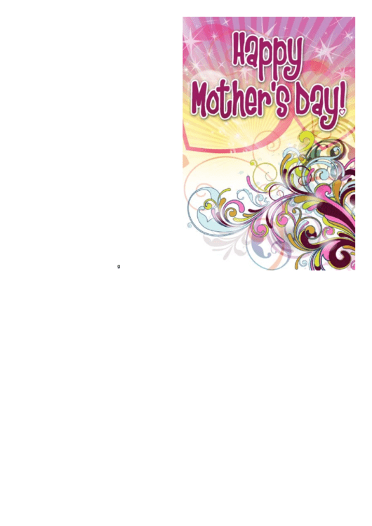 Purple Swirls Mothers Day Card Printable pdf