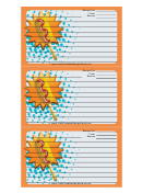 Orange Corndog Recipe Card Template