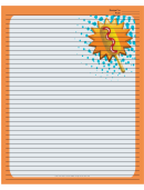 Orange Corndog Recipe Card 8x10