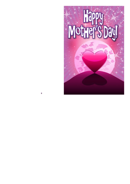Heart In The Moonlight Mothers Day Card Printable pdf
