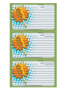 Green Corndog Recipe Card Template