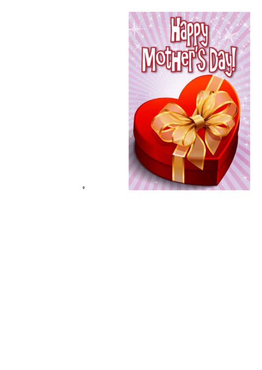 Heart-Shaped Box Mothers Day Card Printable pdf