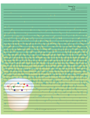 Ice Cream Sprinkles Green Recipe Card 8x10