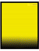 Yellow Gradient Dots Recipe Card 8x10