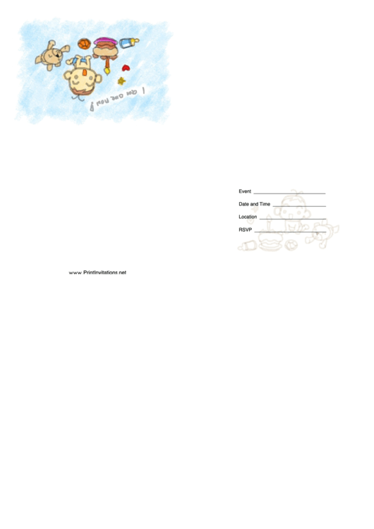 Baby Birthday Printable pdf