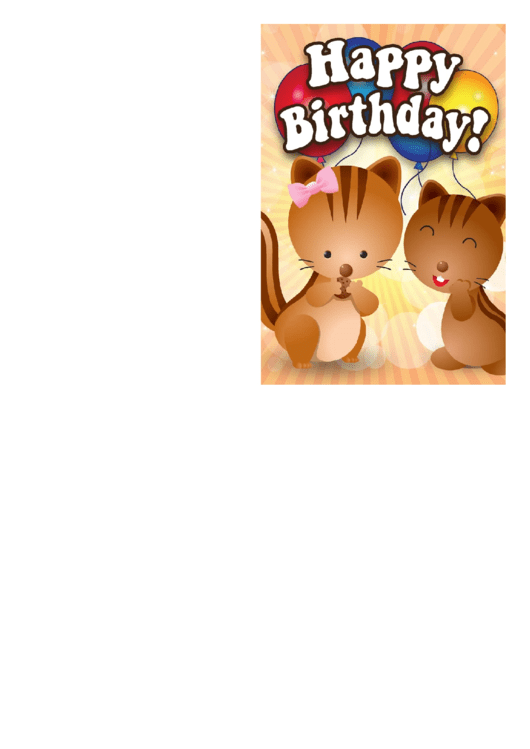 Birthday Card Printable pdf