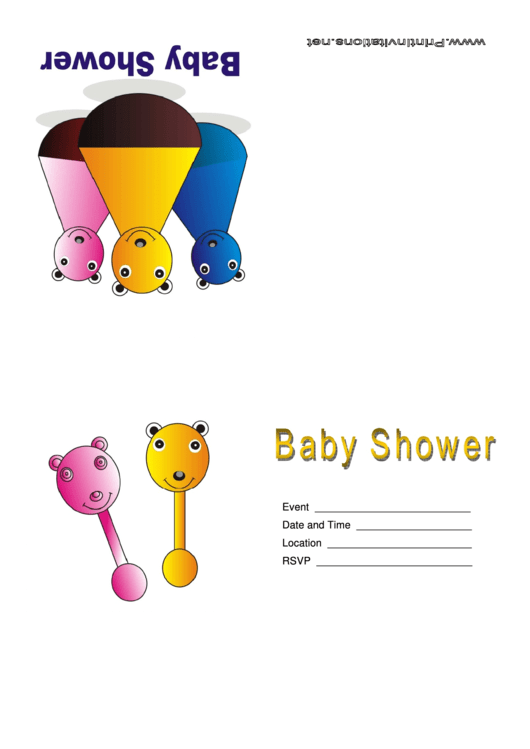 Baby Shower Invitation Printable pdf