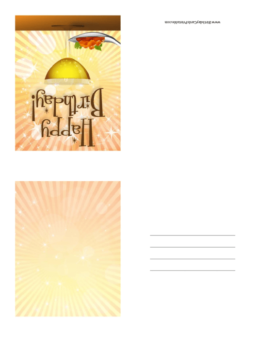 Fillable Birthday Card Printable pdf