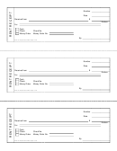Rent Receipt Template - Three Per Page