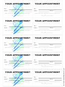 Dental Office Treatment Reminder Cards Template