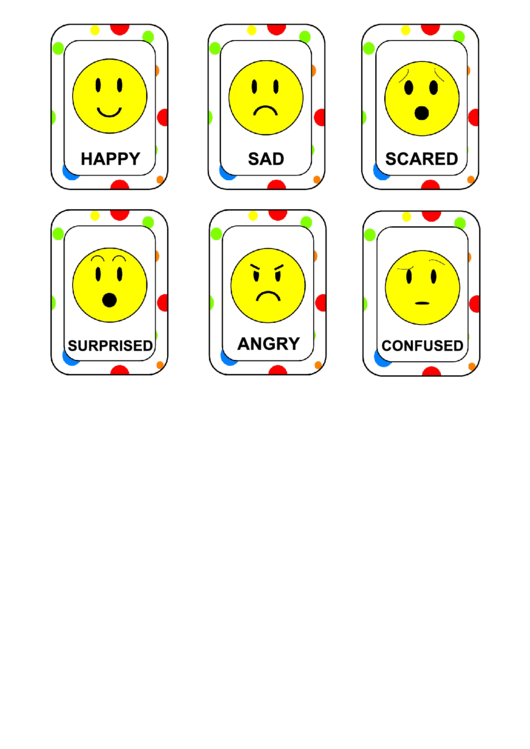 Emotion Cards printable pdf download