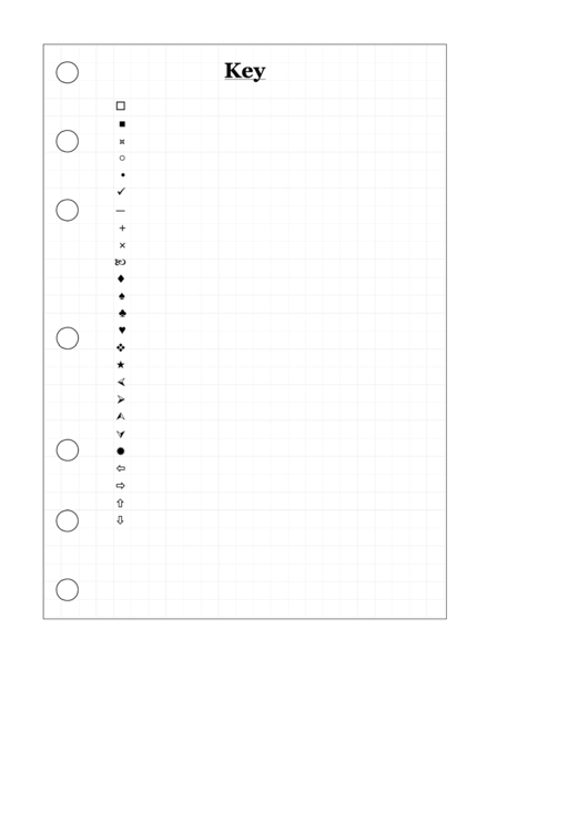 Bullet Journal Planner Template Printable pdf