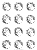 One Dollar Coin Templates