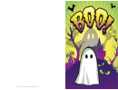 Halloween Boo Card Template