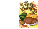 Happy Thanksgiving Card Template