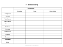 It Inventory Spreadsheet Template