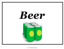 Party Beer Sign Template