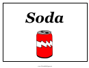 Party Soda Sign Template