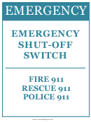 Emergency Shut Off Switch