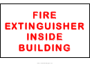 Emergency Fire Extinguisher Inside