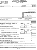 Form De 3hwx - Annual Payroll Tax Return For Employer Of Household Workers For The Year 2000