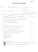 Form De-406 - County Probate Court - State Of Maine