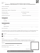 Form 737 - Oklahoma Tax Commission/motor Vehicle Division Affidavit Of Repossession Of A Vehicle, Boat Or Outboard Motor