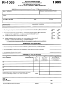 Form Ri-1065 - Partnership Income Information Return - 1999