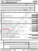 Form 541-qft Draft - California Income Tax Return For Qualified Funeral Trusts - 2010