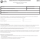 Form In-opt - Indiana Electronic Filing Opt-out Declaration - 2015