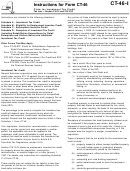 Form Ct-46-i - Instructions For Form Ct-46 - Claim For Investment Tax Credit - 1998