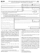 Form Mi-w4 Draft - Employee's Michigan Withholding Exemption Certificate
