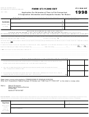 Form Ct-1120si Ext - Application For Extension Of Time To File Connecticut S Corporation Information And Composite Income Tax Return - 1998