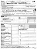 Form 1040 - Schedule C Profit Or (loss) From Business Or Profession - 1980