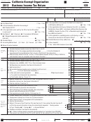 Form 109 - California Exempt Organization Business Income Tax Return - 2012 Printable pdf