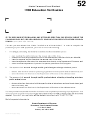 Form 04-077 E - Education Verification - Alaska Permanent Fund Dividend - 1998