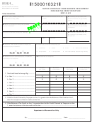 Form 8874(k)-b Draft - Notice Of Kentucky New Markets Development Program Tax Credit Recapture - 2015