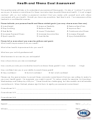 Health And Fitness Goal Assessment - Questionnaire