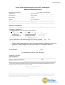 Form Frx0012 - Prior Authorization Request Form For Antifungalsdiflucan/lamisil/sporanox