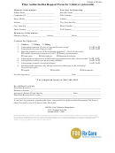 Form Rx018 - Prior Authorization Request Form For Celebrex (celecoxib)