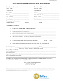 Form Rx006 - Prior Authorization Request - Miscellaneous