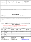 Form Bcw-2-mt - Transmittal Of Information Returns Cd Reporting For Tax Year 2013