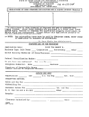 Form Cgs2 - Certificate Of Good Standing Application For A Liquor License Transfer