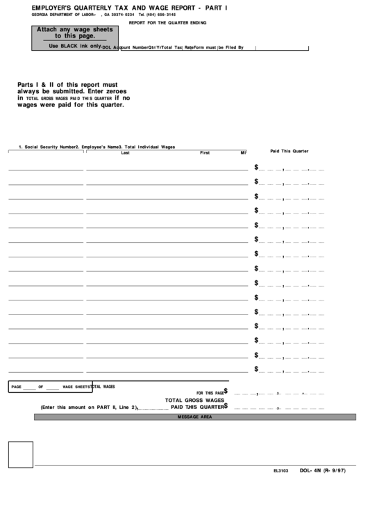 Form Dol-4n - Employer