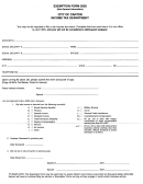 Exemption Form - 2002 - City Of Dayton